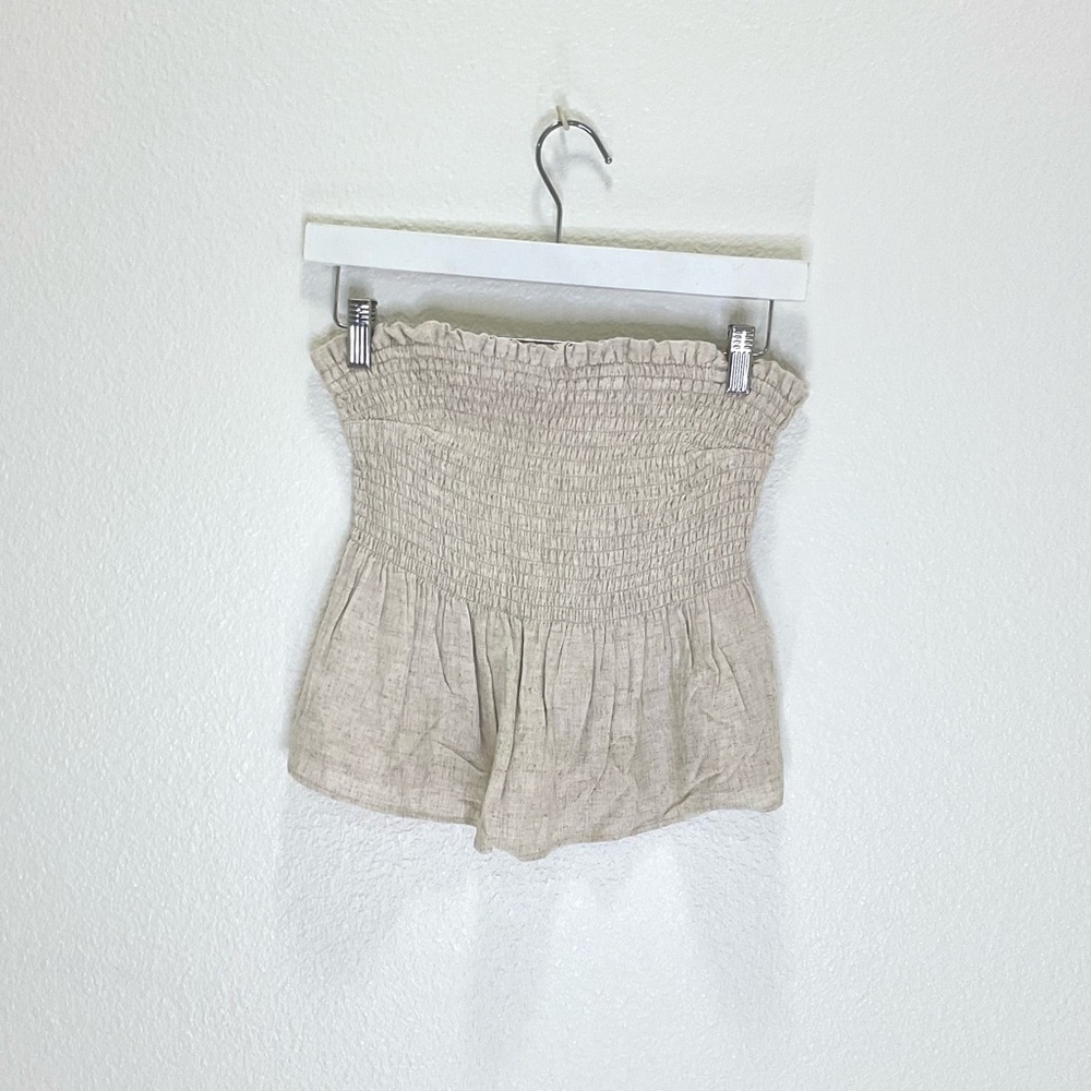 NWT Abercrombie and Fitch Strapless Linen Top